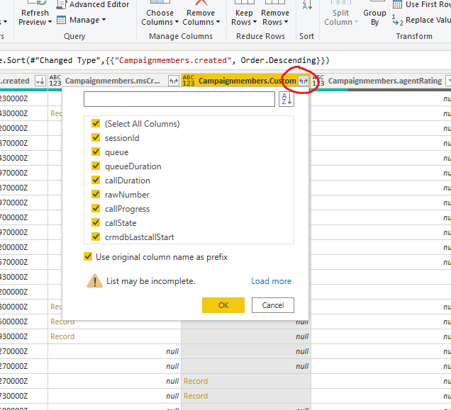 unfold Campaignmembers.custom