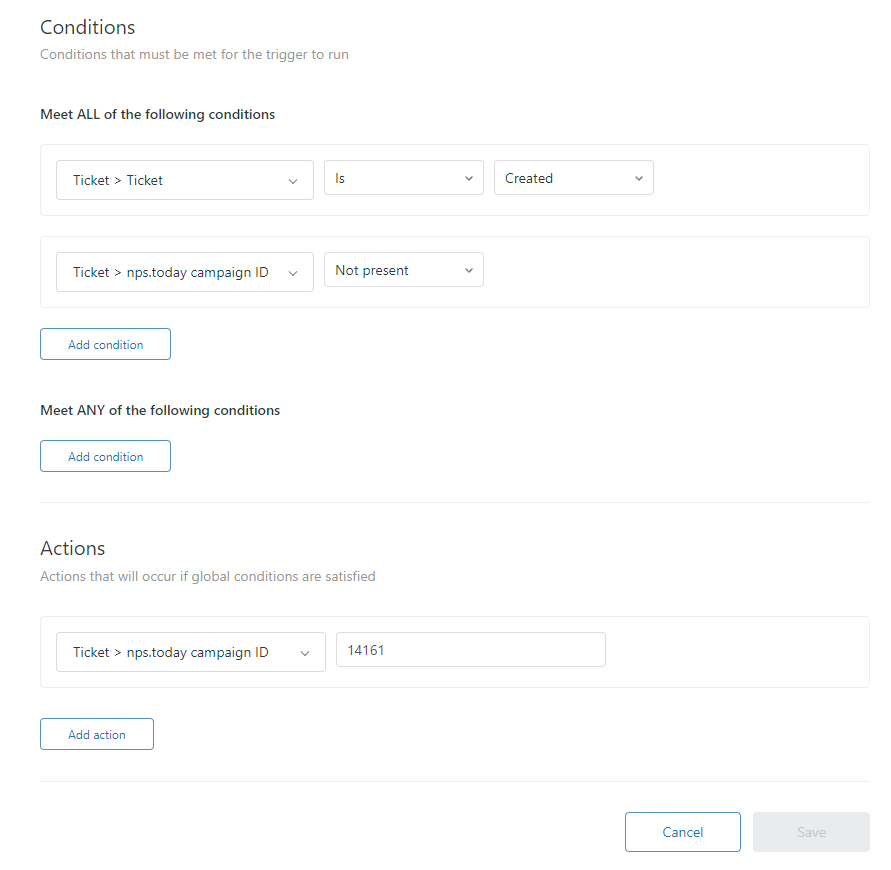 Trigger - add campaign ID