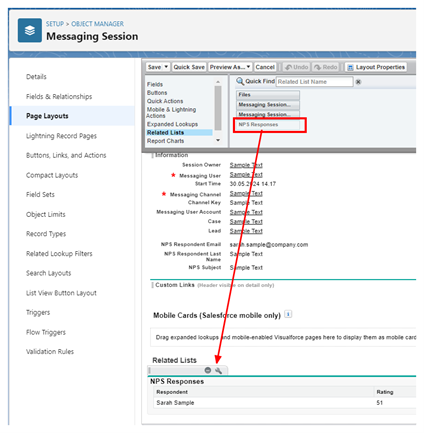 NPS Response - related list