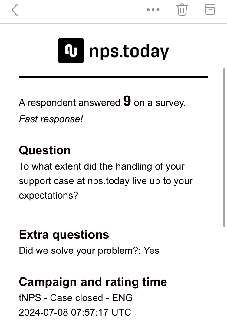 Email survey - phone